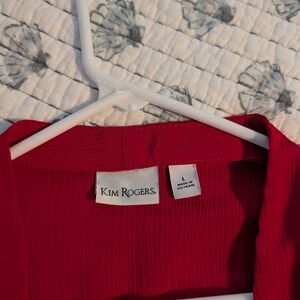 Kim Rogers Vibrant Red Top